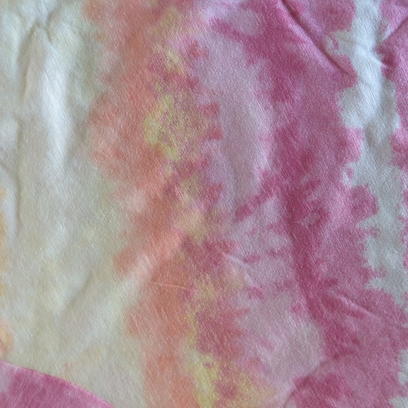 Sonoma Everyday Tee - Sunset Tie Dye: Pink, Orange, Yellow - Size 2X - Picture 2 of 4